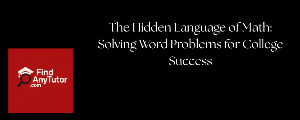 math tutoring to solve word problems